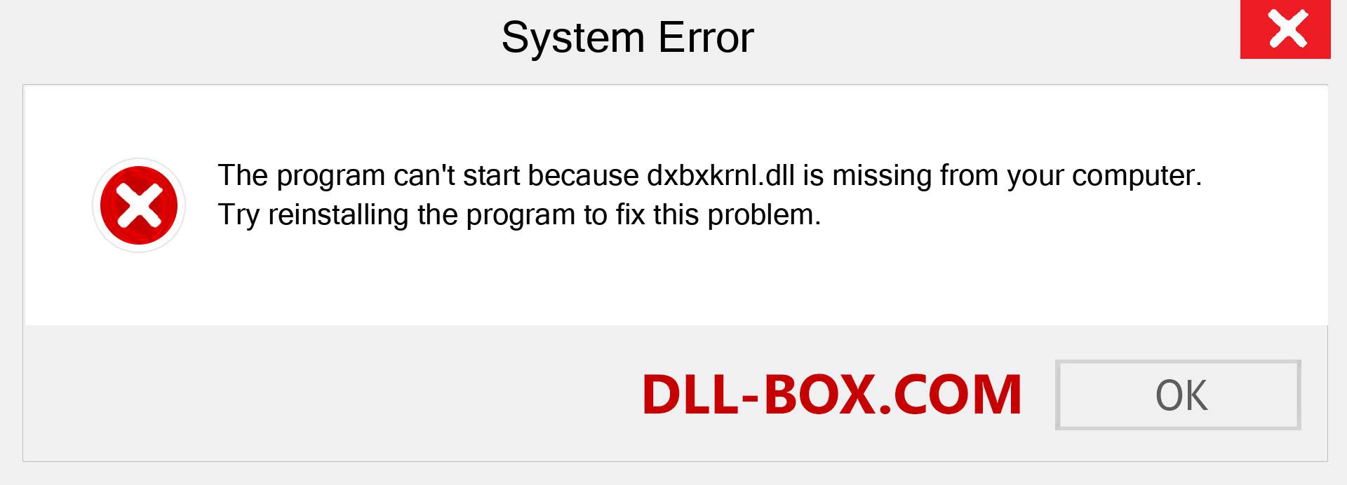  dxbxkrnl.dll file is missing?. Download for Windows 7, 8, 10 - Fix  dxbxkrnl dll Missing Error on Windows, photos, images
